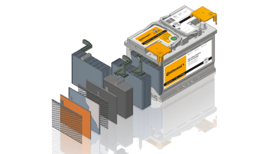 Start-stop battery with EFB technology - Continental Aftermarket